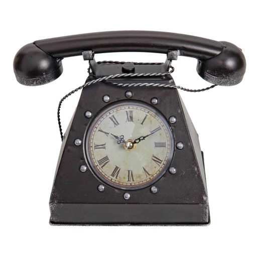 Picture of BLACK TELEPHONE CLOCK